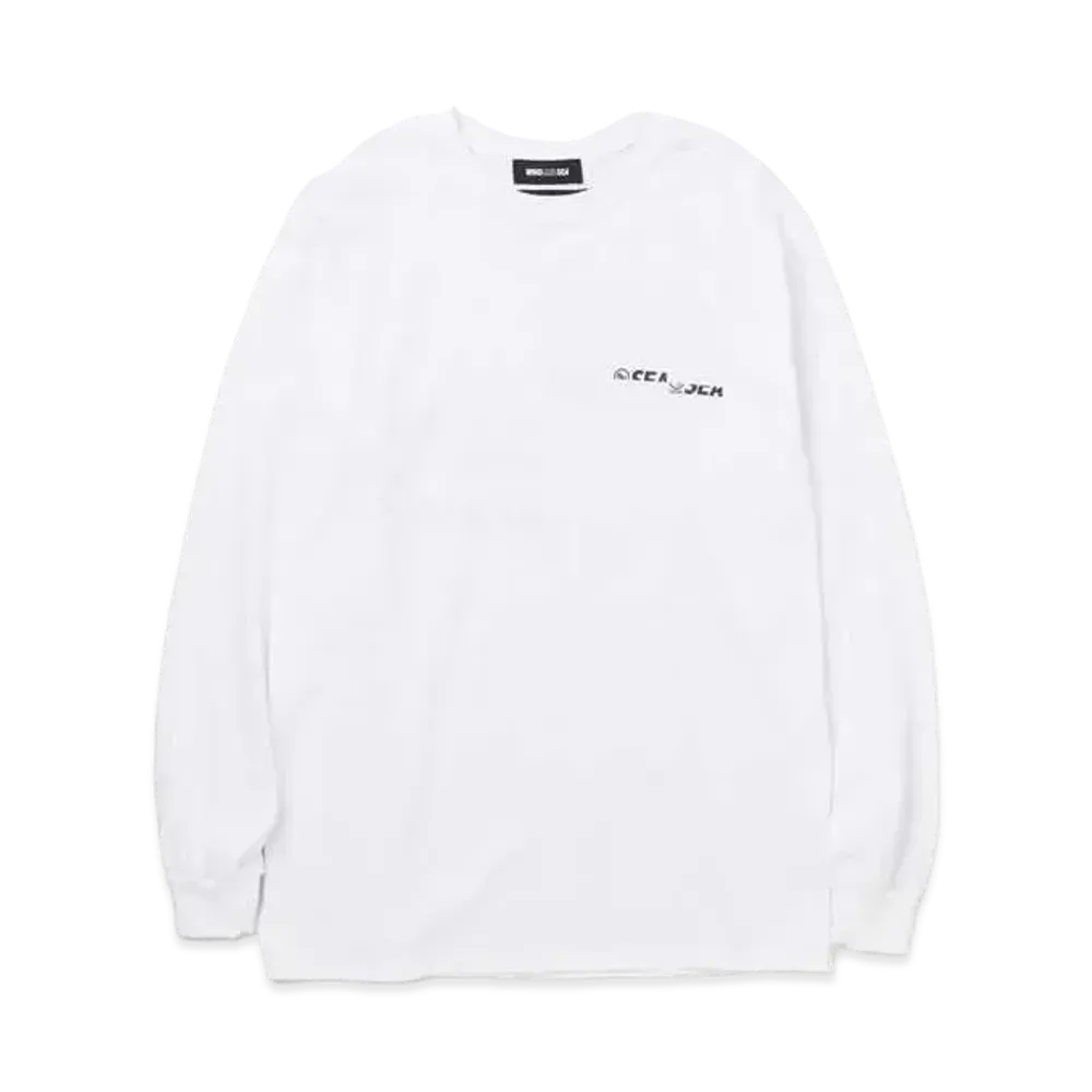 NEIGHBORHOOD WIND AND SEA NHWDS-2 / C-TEE . LS "White"
