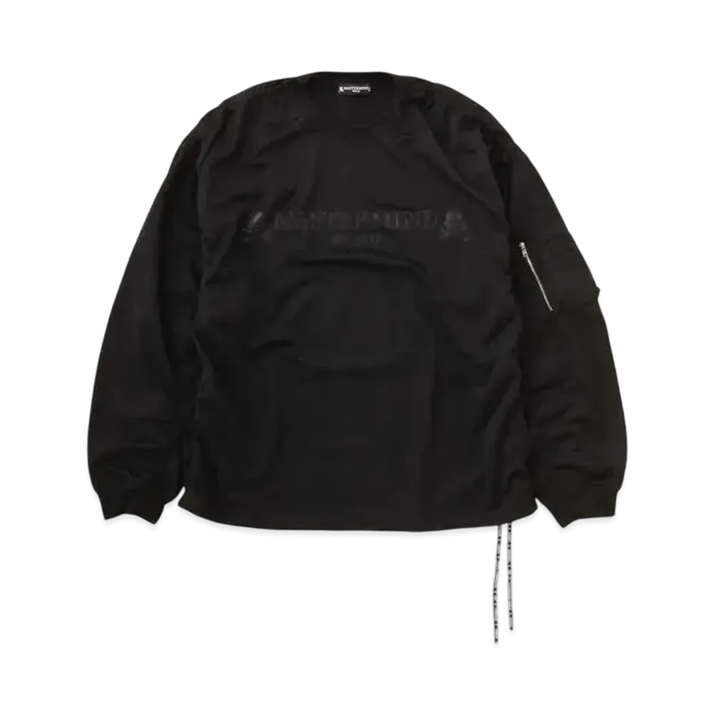 mastermind WORLD Boxy Bomber LS Tee "Black"