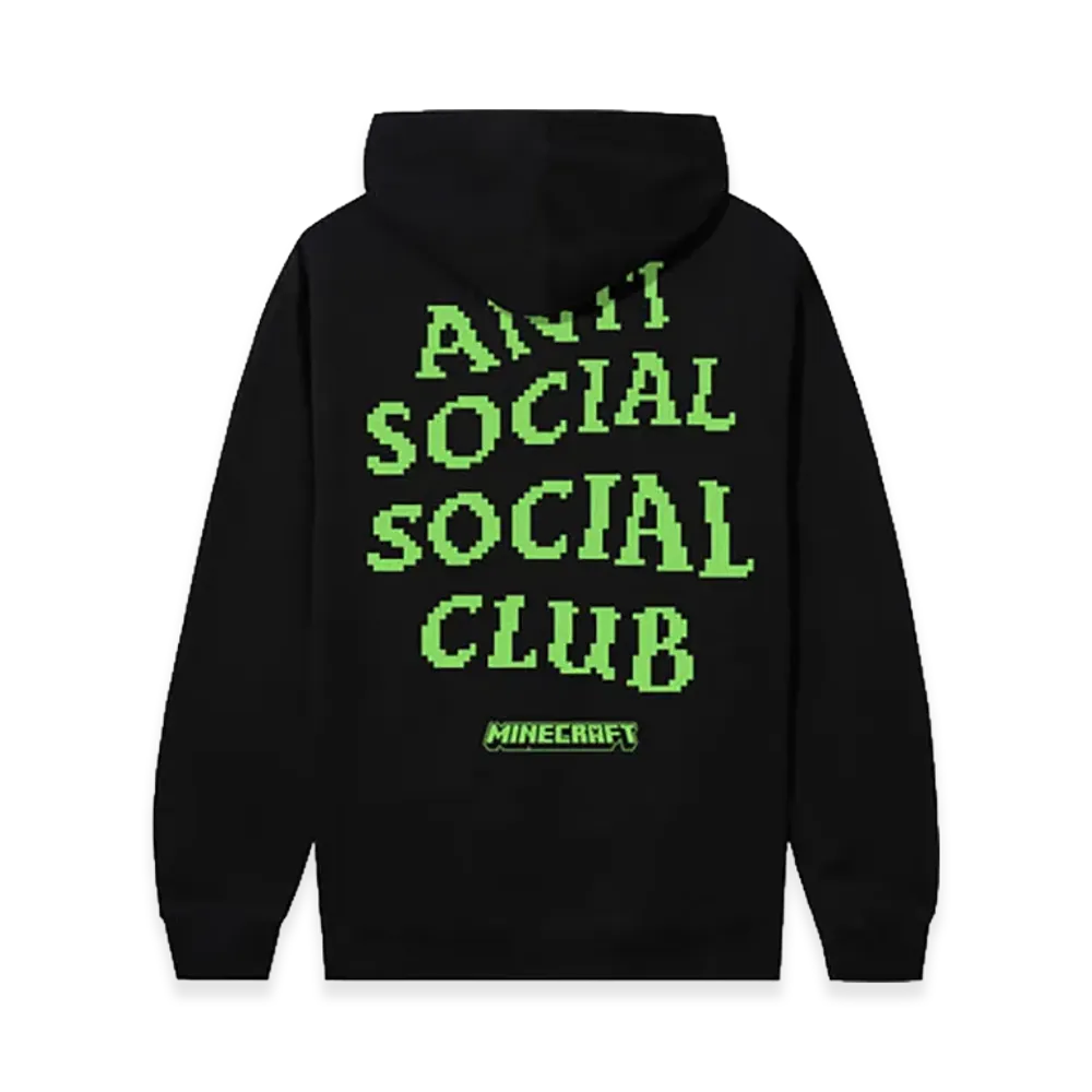 ANTI SOCIAL SOCIAL CLUB x Minecraft Pixel Logo Hoodie "Black"
