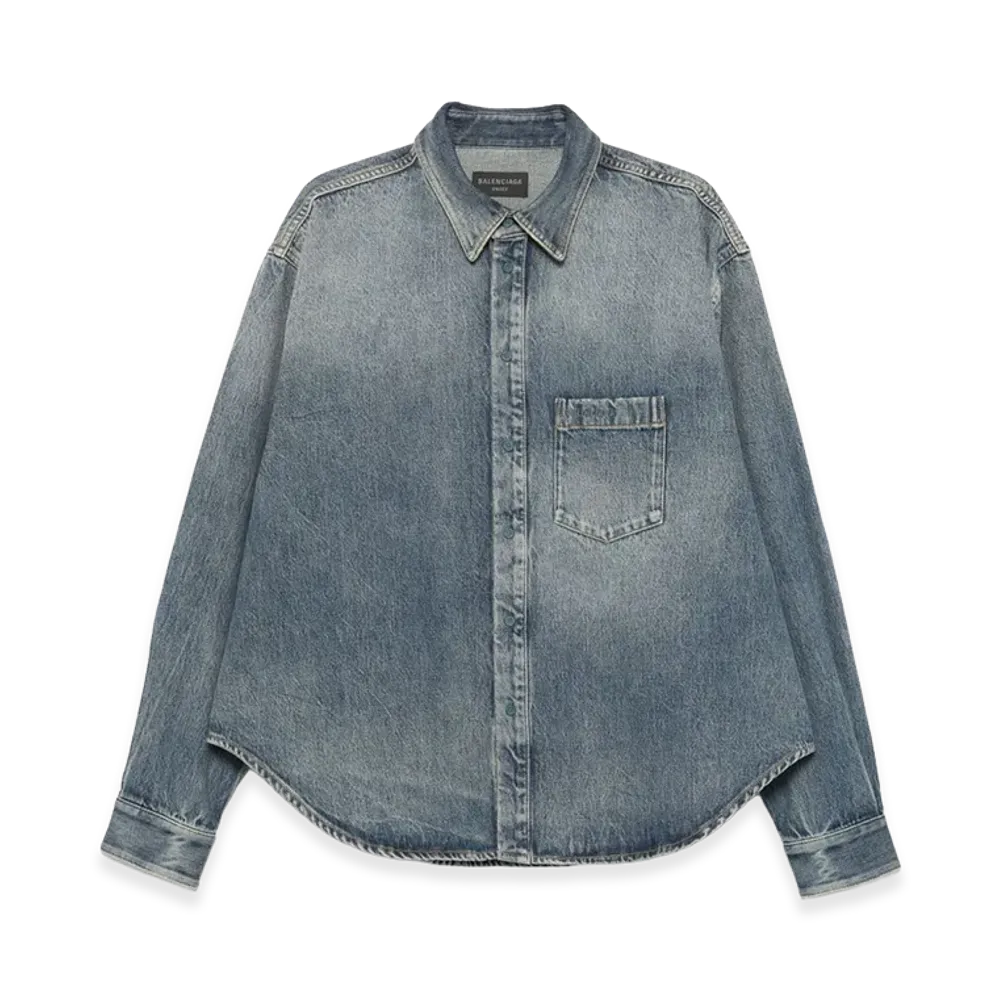 BALENCIAGA Women's Shirts "Sun Bleached Blue"