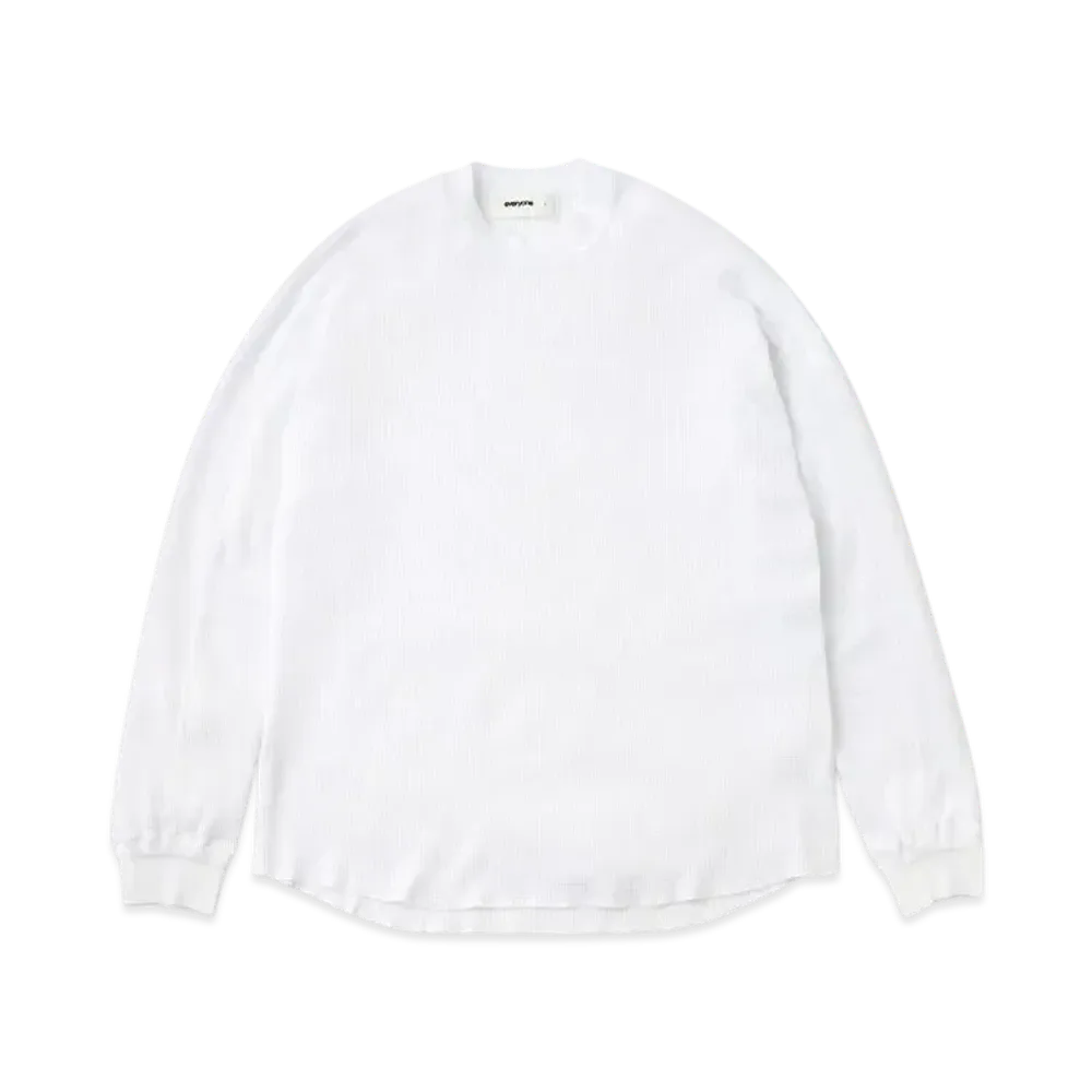 everyone Thermal Long Sleeve Cut & Sewn "White"