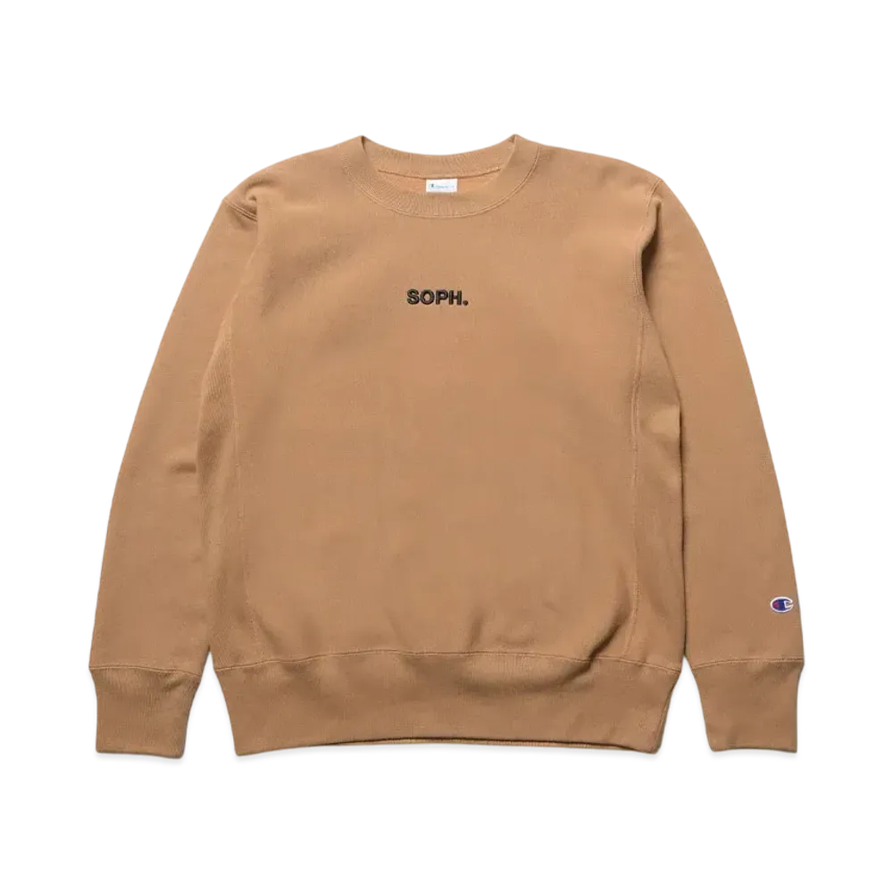 Champion x SOPH. Reverse Weave Crewneck Sweat "Beige"