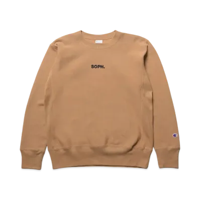 Champion x SOPH. Reverse Weave Crewneck Sweat "Beige"