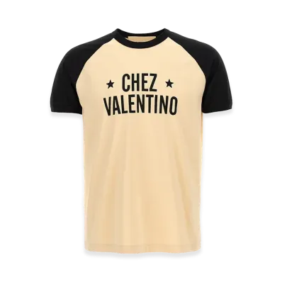 Valentino Garavani 'chez ' T-Shirt "Beige"