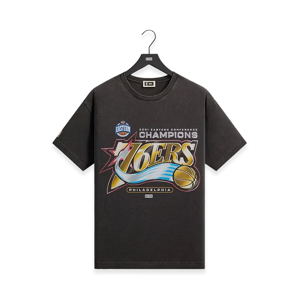 Kith x NBA All-Star Philadelphia 76ers Vintage Tee "Black"