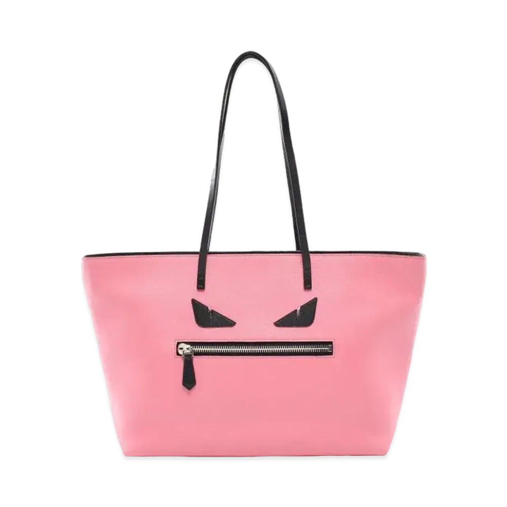 FENDI ROLL Bag Monster Leather Tote Bag "Pink"