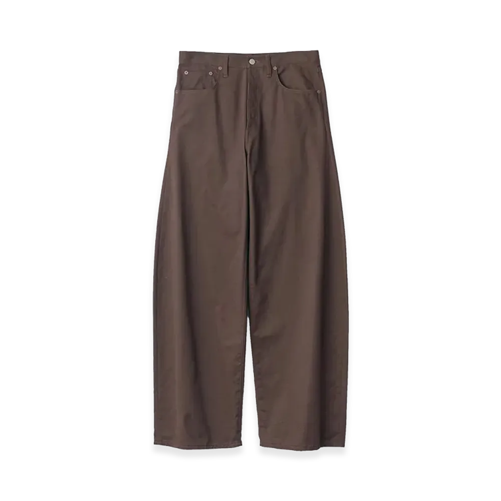 ssstein Deformation Wide Cotton Pants "Brown"