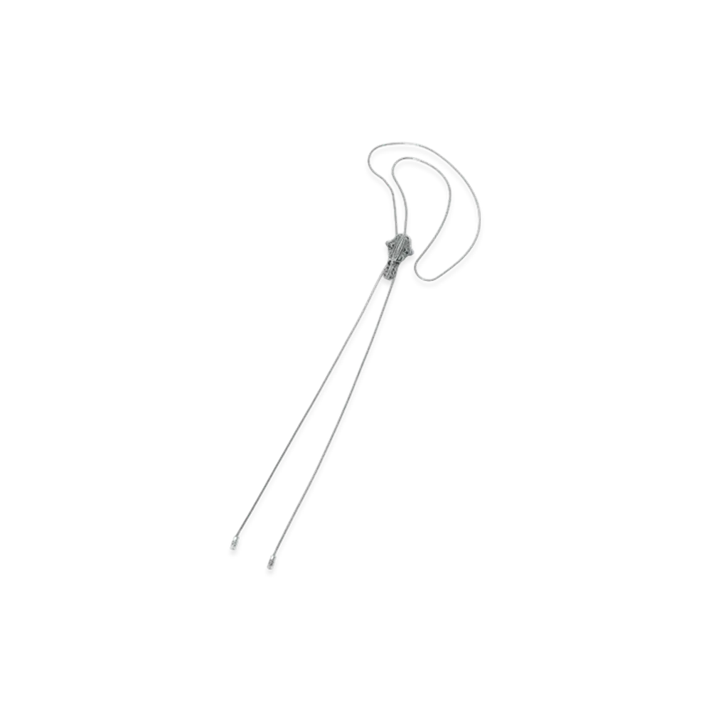 TOGA TOO Metal Chain Loop Tie "Silver"