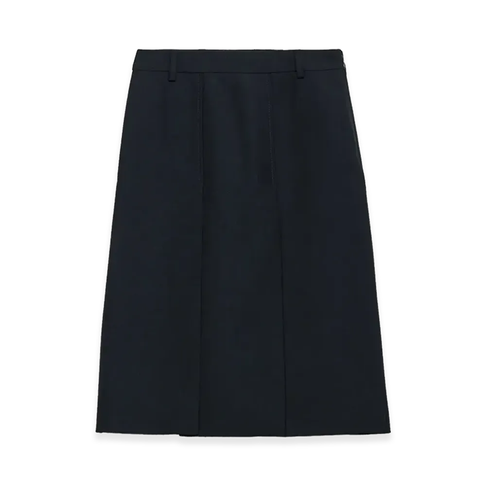 PRADA Women's Multi-Slit Skirt "Blue"