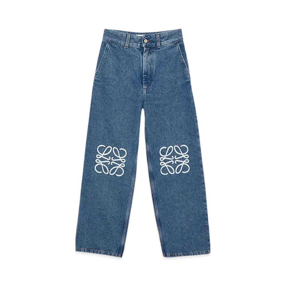 LOEWE Anagram baggy jeans "Mid Blue Denim"