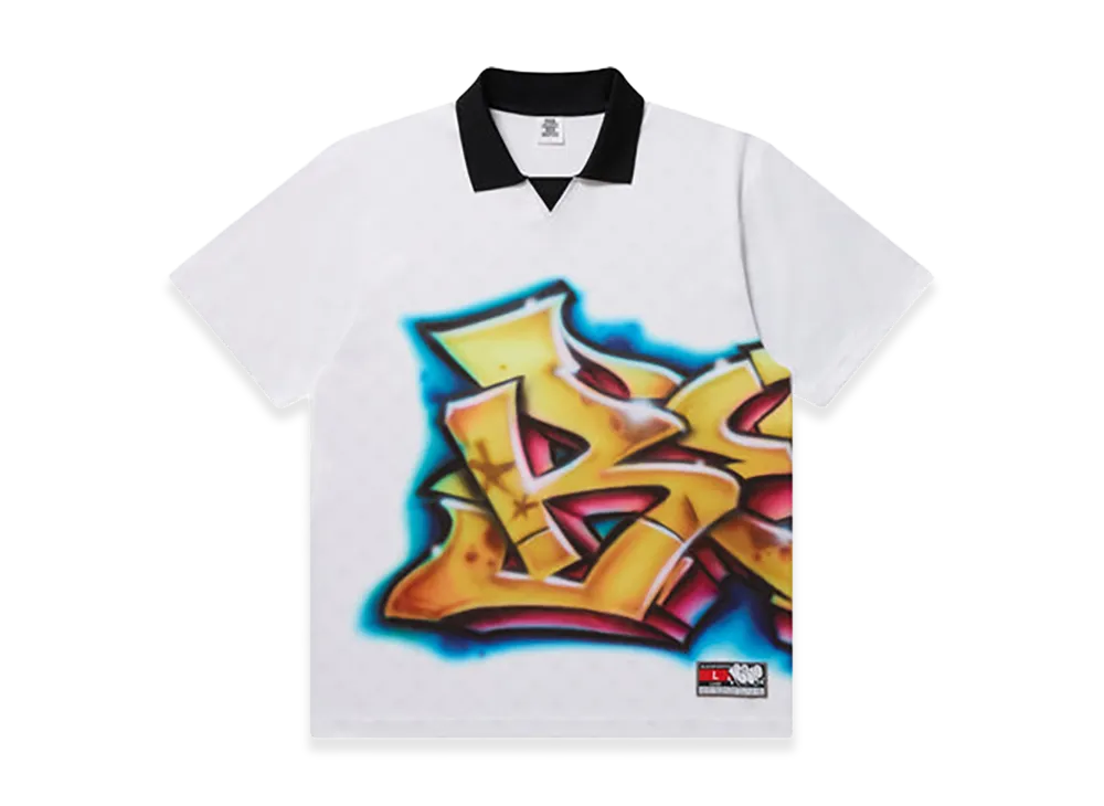 BlackEyePatch Graffiti Over B Emblem S/S Game Shirt "White"