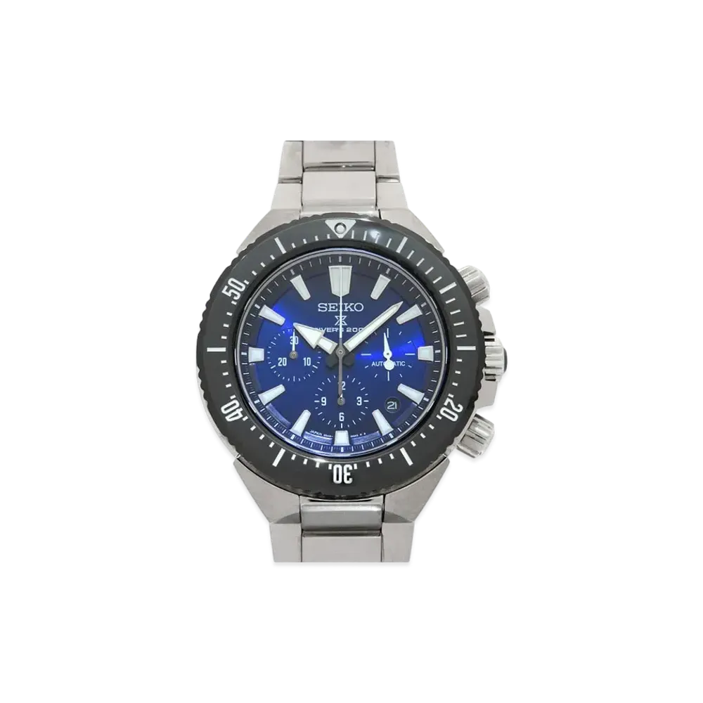 SEIKO Prospex Diver Scuba Transocean Chronograph Rising Wave Collaboration "Navy" SBEC003