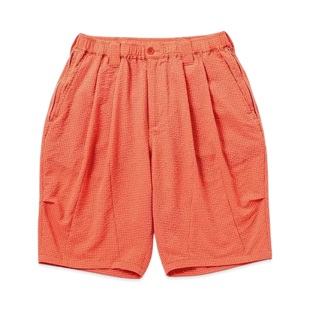 TIGHTBOOTH Seersucker Big Shorts "Orange"