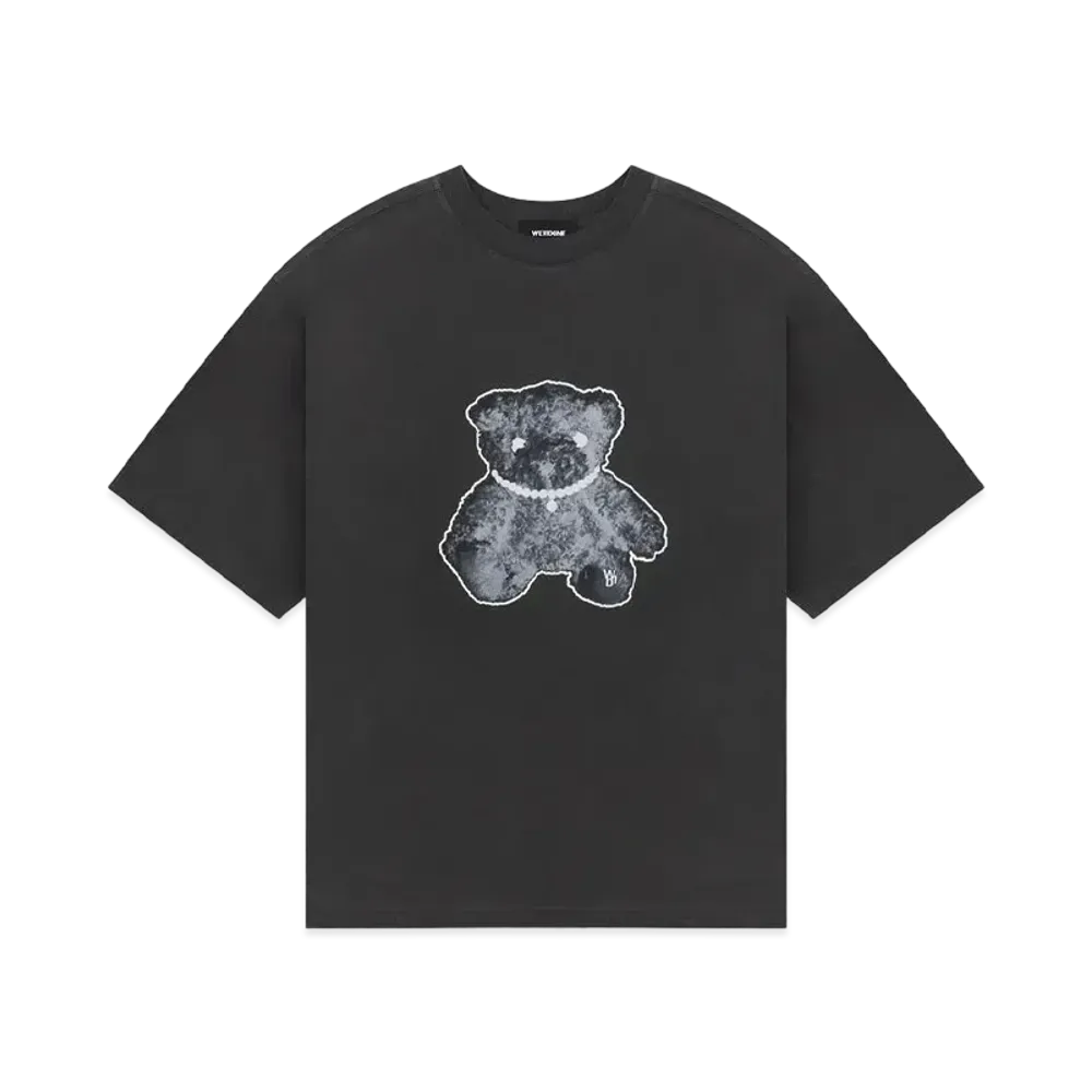 WE11DONE Necklace Teddy T-shirt "Charcoal"