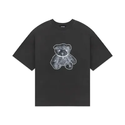 WE11DONE Necklace Teddy T-shirt "Charcoal"
