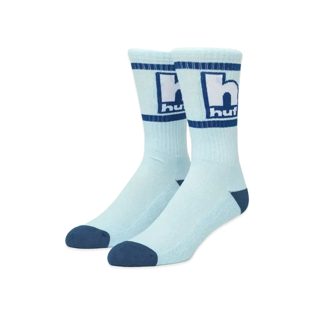 HUF Lower Case Crew Socks "Light Blue"