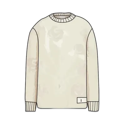 Dior x Sacai Over Size Sweater Wool & Cashmere Knit "White"
