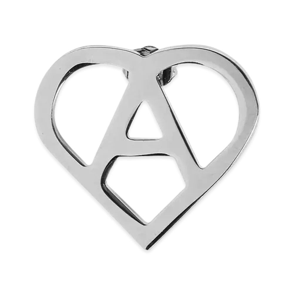 1017 ALYX 9SM Heart Logo Earring "Silver"