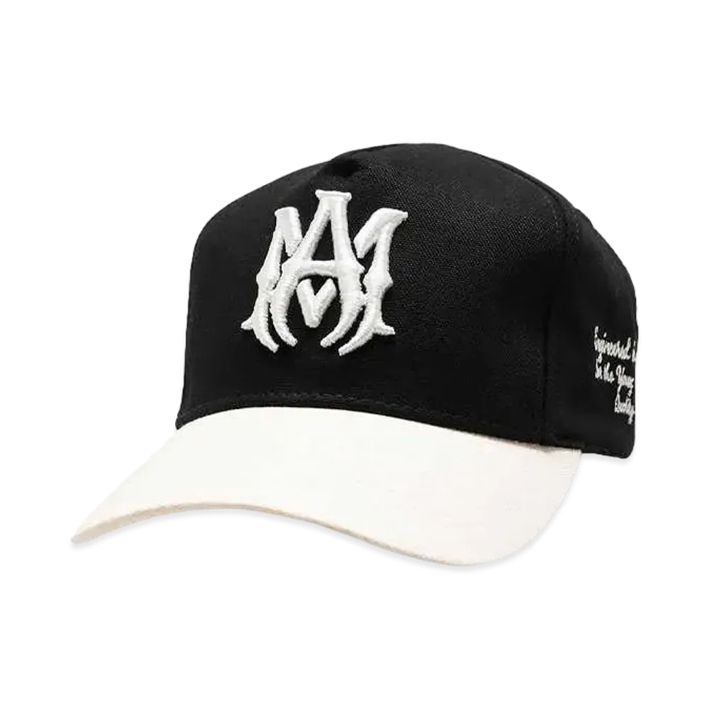 AMIRI MA TWO-TONE CANVAS HAT "BLACK"