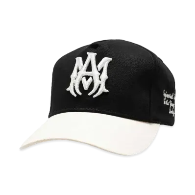 AMIRI MA TWO-TONE CANVAS HAT "BLACK"