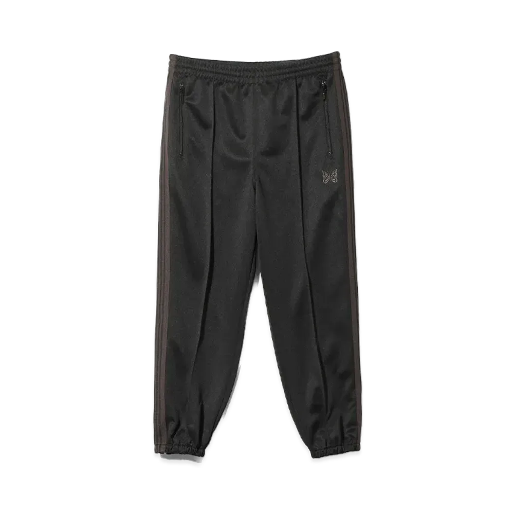 NEEDLES Zipped Track Pant-Poly Smooth "Black"