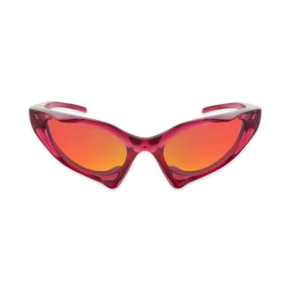 BALENCIAGA Runner Cat Sunglasses "Dark Pink"