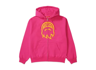 Supreme x Spitfire Zip Up Hooded Sweatshirt "Bright Fuchsia"