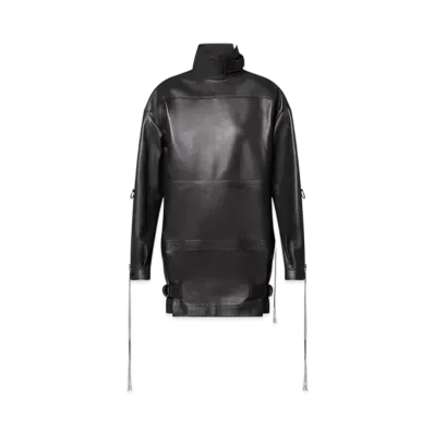 Louis Vuitton Cropped Leather Jacket "Noir"