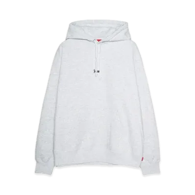 Supreme Micro Logo Hooded Sweatshirt "Ash Grey"