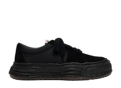 Maison MIHARA YASUHIRO ERIC OG Sole Mix Material Low-top Sneaker "Black/Black"