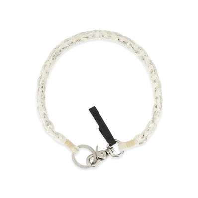 OUR LEGACY Lace Ladon Necklace "White"