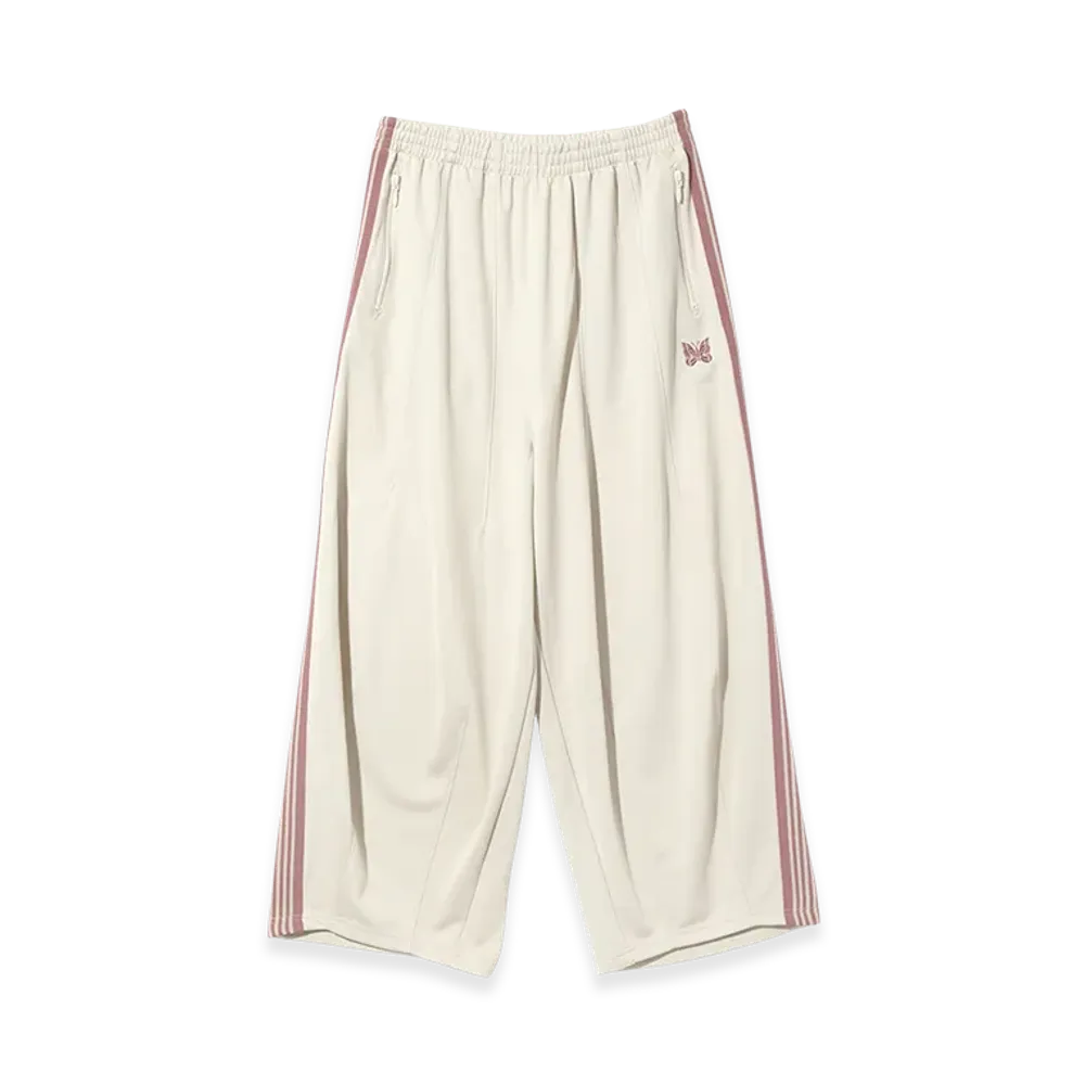 NEEDLES H.D. Track Pants Poly Smooth "Ivory"