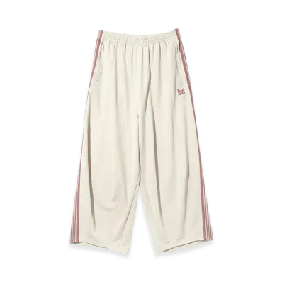 NEEDLES H.D. Track Pants Poly Smooth "Ivory"