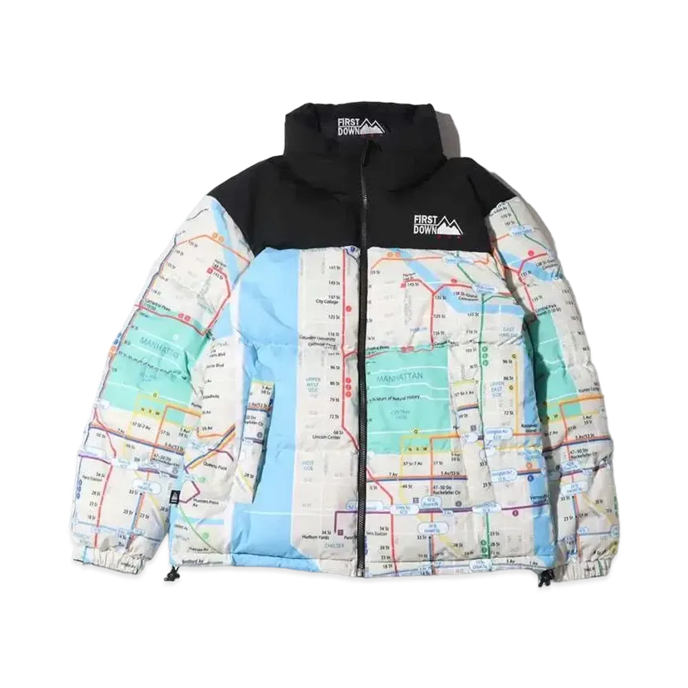 FIRST DOWN × atmos DOWN JACKET NEW YORK SUBWAY "Multi"