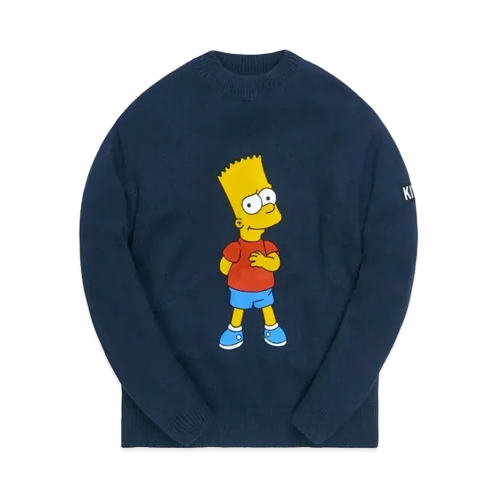 Kith The Simpsons Bart Intarsia Sweater "Navy"
