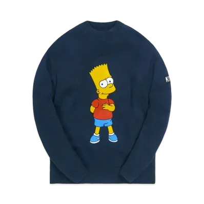 Kith The Simpsons Bart Intarsia Sweater "Navy"