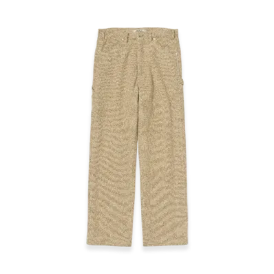 AURALEE Homespun Tweed Pants "Camel Beige"