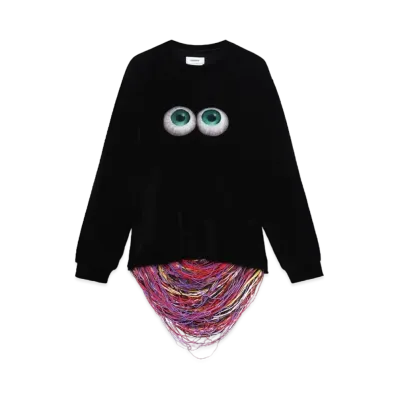 doublet Eye Print Sweatshirt "Black"