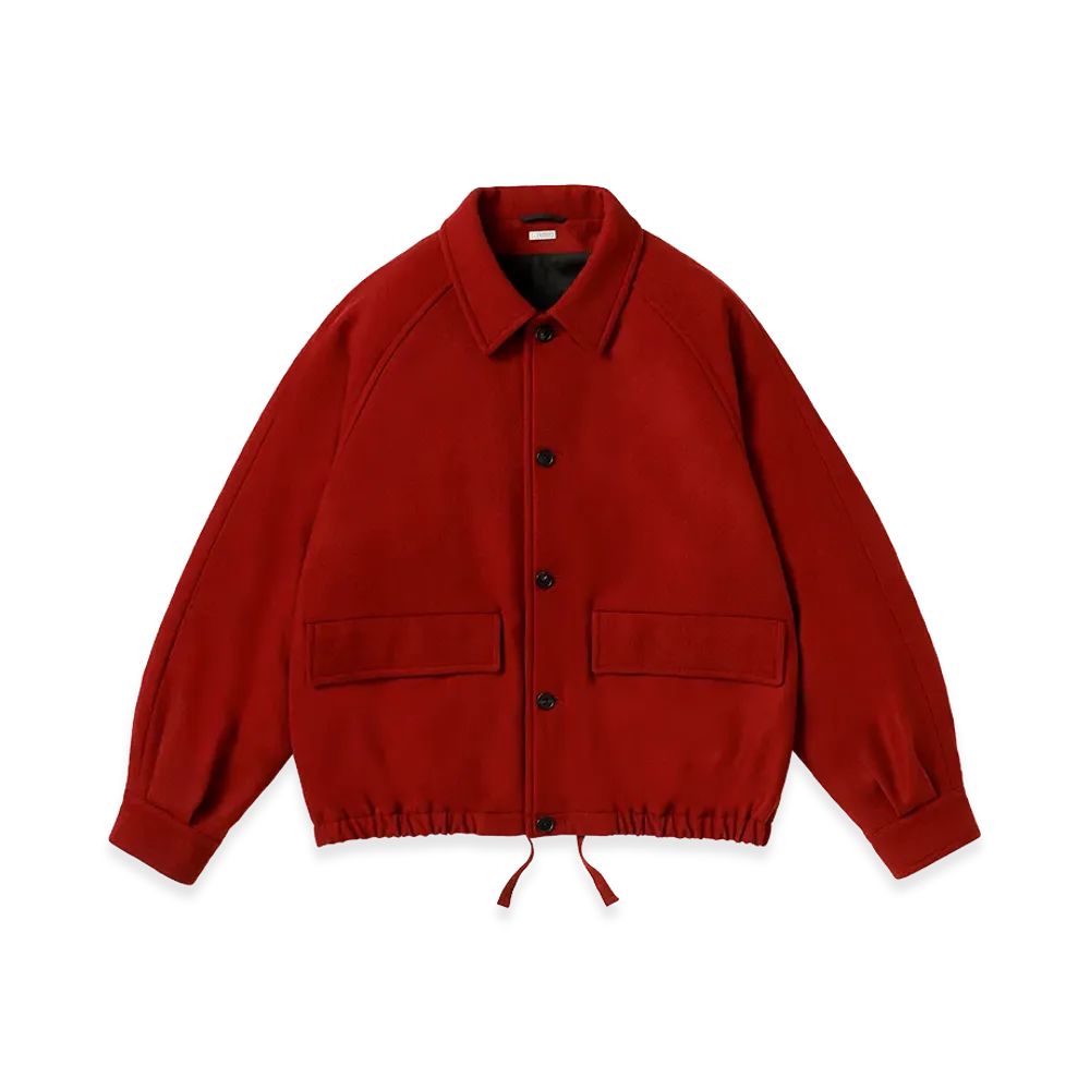 A.PRESSE Lightweight Cashmere Blouson "Red"