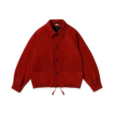 A.PRESSE Lightweight Cashmere Blouson "Red"
