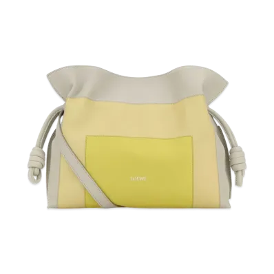 LOEWE Women's Nappa Leather X Josef And Anni Albers Medium Flamenco Clutch "Multicolor"