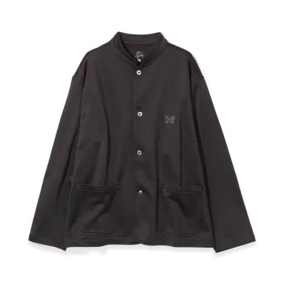 NEEDLES Stand Collar Jacket C/PE Bright Jersey "Dark Purple"