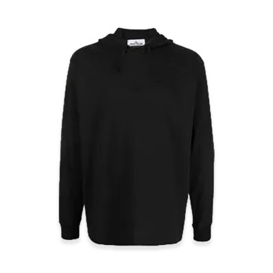 Stone Island Hooded Chest Long T-Shirt "Black"