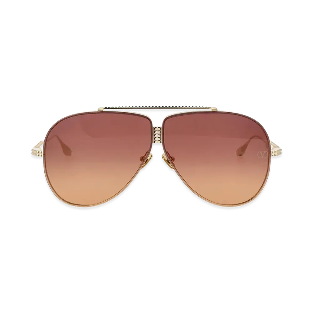 Valentino Women's Xvi Sunglasses "Gold"