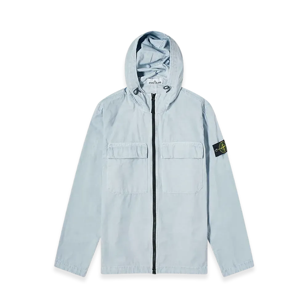Stone Island 106WN Old Treatment Overshirt - 24SS "Sky Blue"