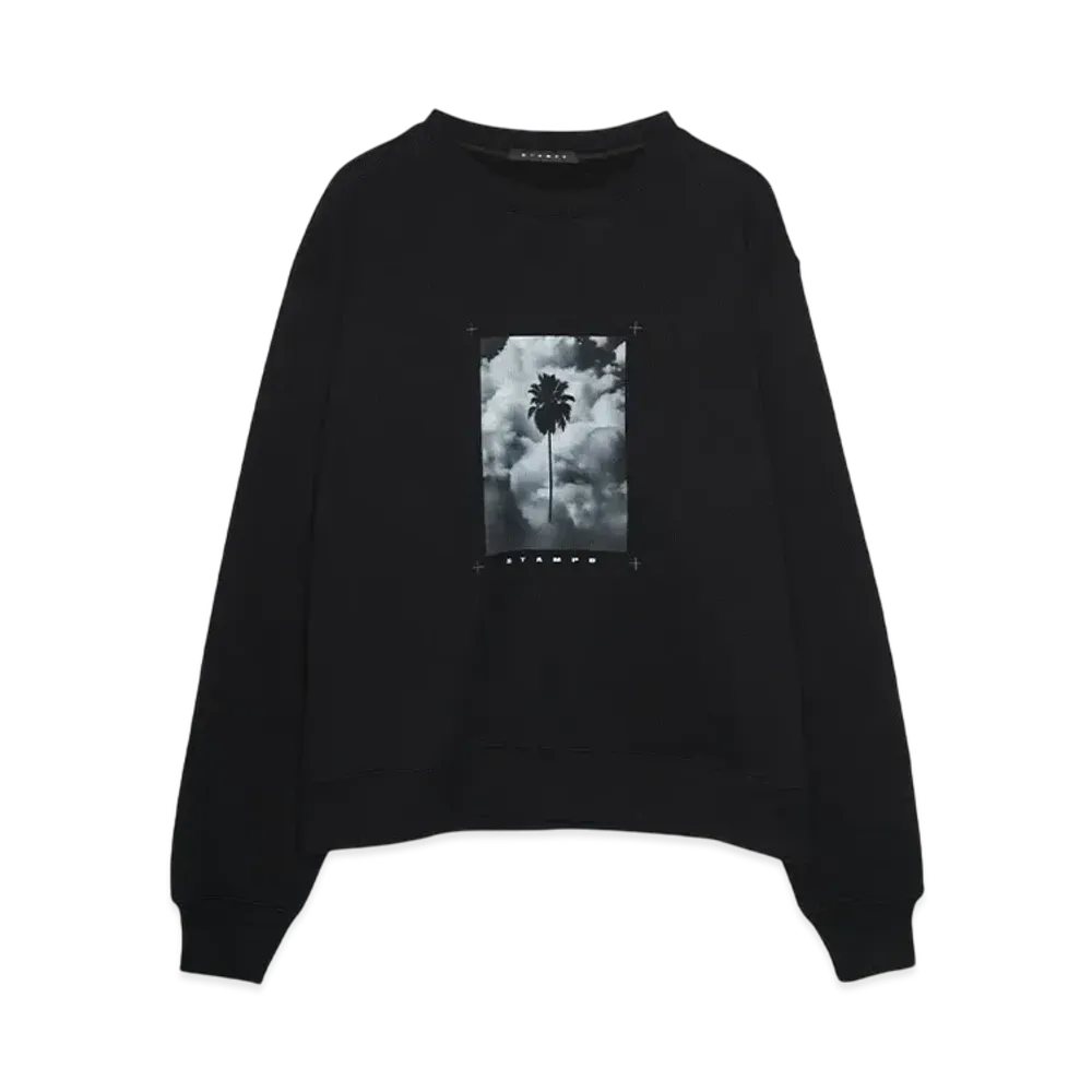 STAMPD In the Clouds Crewneck "BLACK"