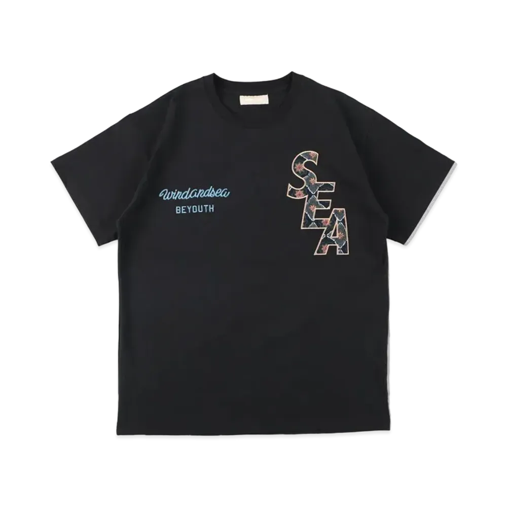 WIND AND SEA (PATTERN) S/S TEE "Black"