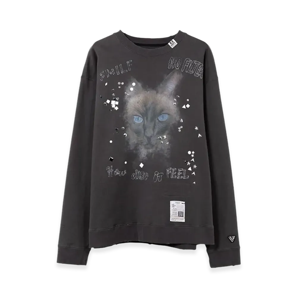 Maison MIHARA YASUHIRO Embellishdistress Pullover "Black"