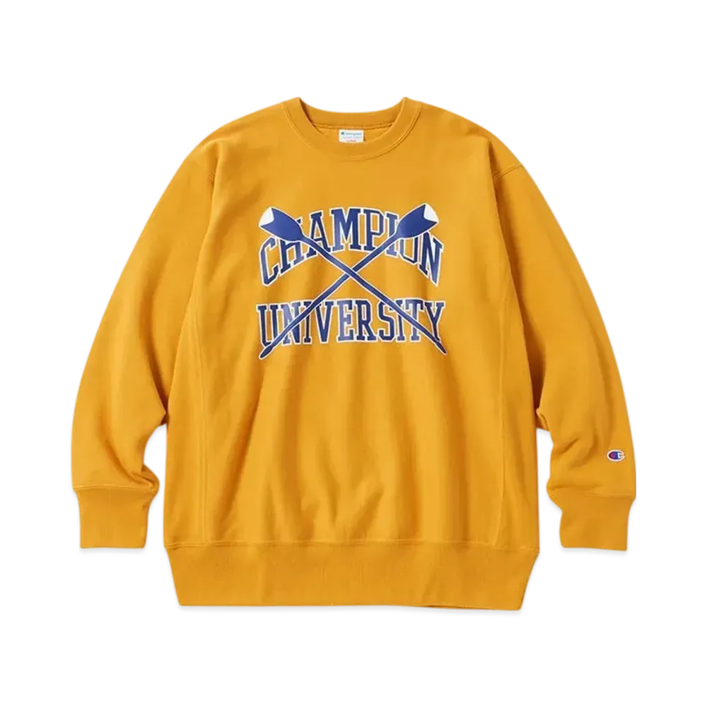 Champion Reverse Weave Crew Neck Sweatshirt 24FW "Mustard"