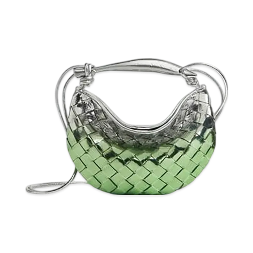 Bottega Veneta Baby Sardine "Fresh Mint/Silver"